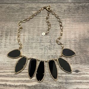 Stella and Dot black and gold necklace